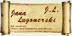 Jana Lugomerski vizit kartica